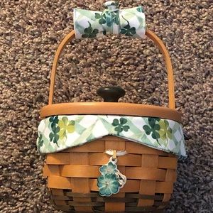 Longaberger Basket 2001 Lucky You St. Patricks Day